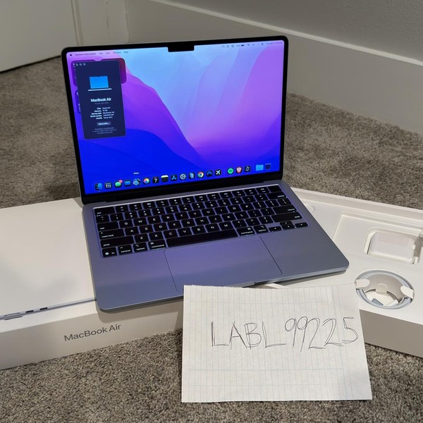 MacBook Air 2025 (M4) - 13 inch - 256 GB, Sky Blue, 16 GB, Apple M4