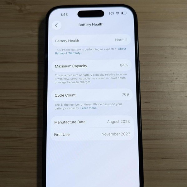 Apple iPhone 15 - Unlocked, 128 GB, Black, A2846