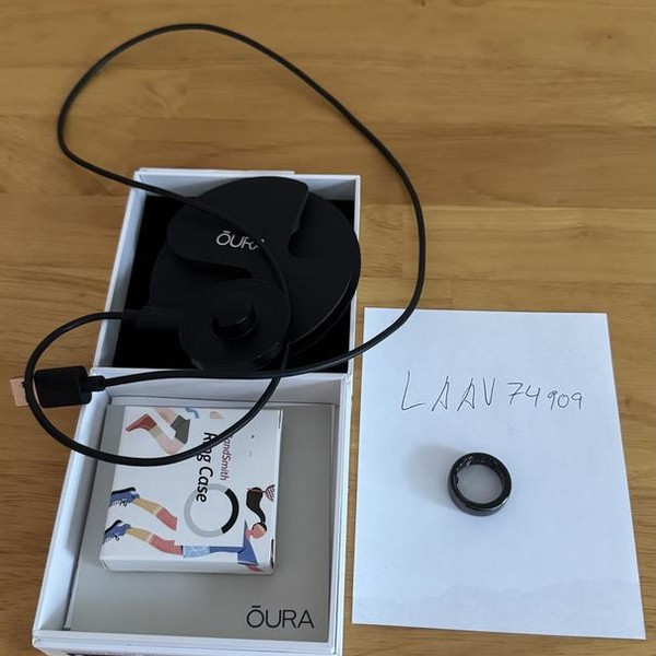 Oura Ring Gen 3 - Black, Size 9, Horizon