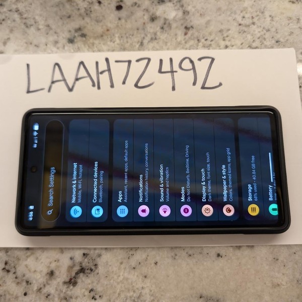 Google Pixel 7 - Unlocked, 128 GB, Obsidian, 8 GB, GVU6C, Sub-6 5G