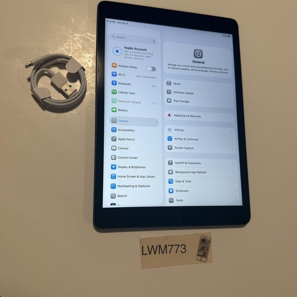 Apple iPad 9th Gen - Unlocked, 64 GB, Gray, A2603
