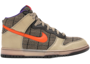 Nike Dunk High Premium Tweed Orange Blaze for sale