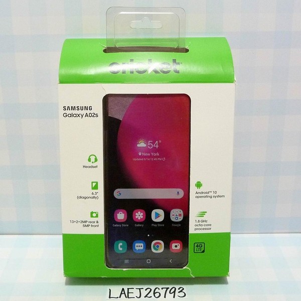 Samsung Galaxy A02s - Cricket, 32 GB, Black, 2 GB