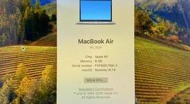 Good
													MacBook Air 2020 - 13" - Apple M1, Gray, 128 GB, 8 GB, photo 2 of 14