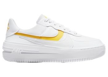 Nike Air Force 1 PLT.AF.ORM White Yellow Ochre (Women's) for sale