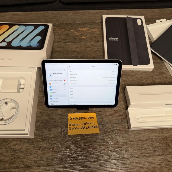 Apple iPad Mini (6th Gen) - Wi-Fi, 256 GB, Starlight, A2567