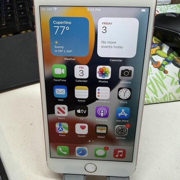 Apple iPhone 6S Plus - Unlocked, 128 GB, Rose Gold, A1687