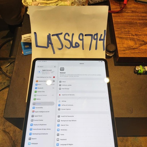 Apple iPad Pro 13 inch (M4) 2024 - Unlocked, 256 GB, Black, 8 GB, A2926, Standard Glass