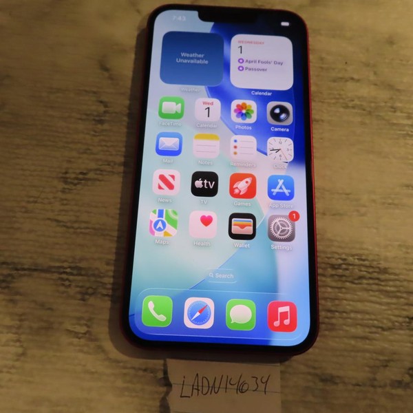 Apple iPhone 13 - Unlocked, 128 GB, Red, A2482