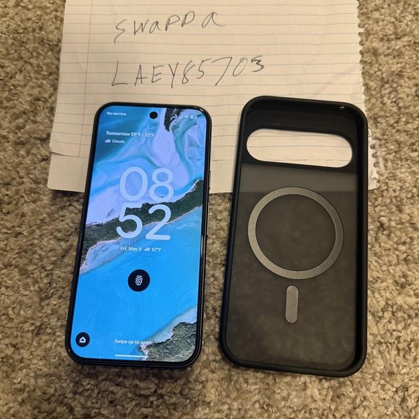 Google Pixel 9 - T-Mobile, 128 GB, Obsidian, 12 GB, G2YBB