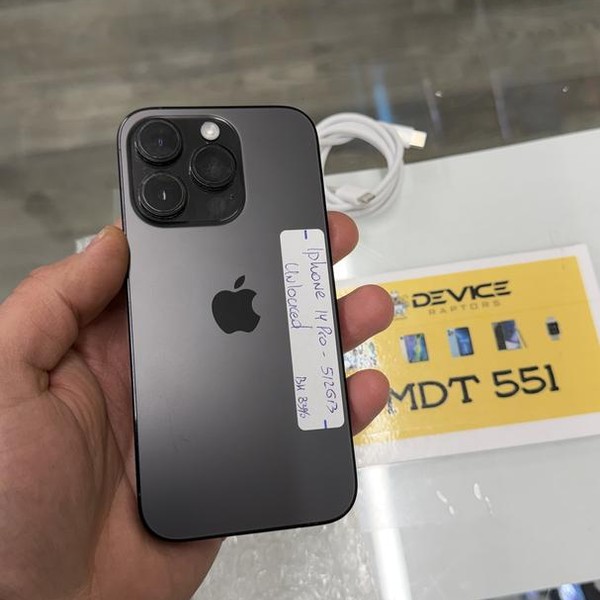 Apple iPhone 14 Pro - Unlocked, 512 GB, Black, A2650