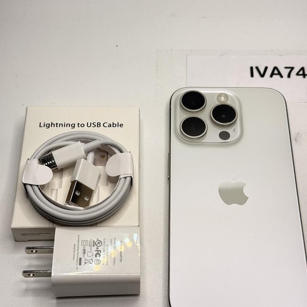 Apple iPhone 15 Pro - Unlocked, 256 GB, White, A2848