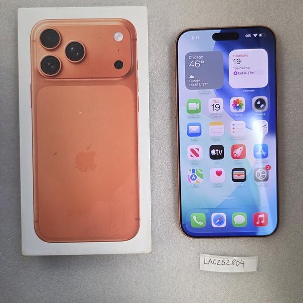 Apple iPhone 17 Pro Max - Unlocked, 256 GB, Cosmic Orange, A3257