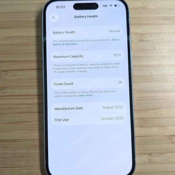 Apple iPhone 15 - Unlocked, 128 GB, Blue, A2846
