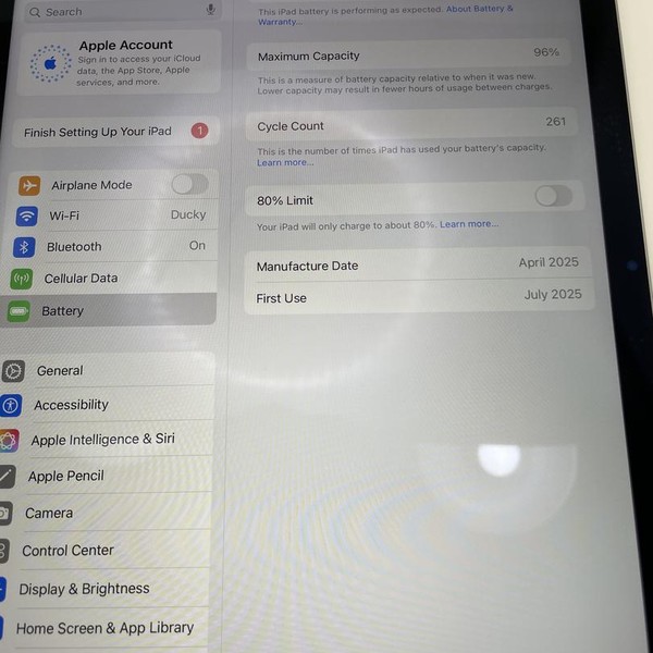 Apple iPad Air 11 inch (M3) 2025 - Unlocked, Gray, 128 GB, A3267