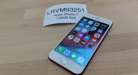 Good
													Apple iPhone 7 - Unlocked, Red, 128 GB, A1778, GSM, photo 1 of 6