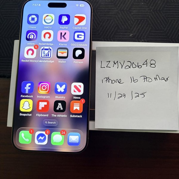 Apple iPhone 16 Pro Max - Unlocked, 256 GB, Desert, A3084