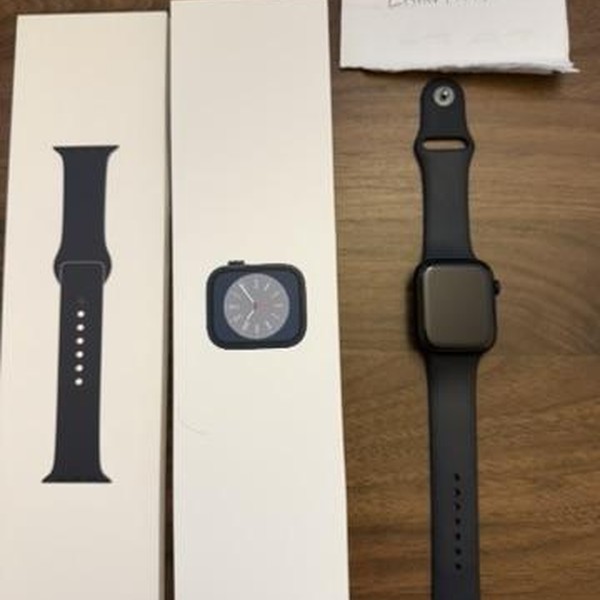 Apple Watch Series 8 45mm - Unlocked, Midnight, A2774 - Cellular, Aluminum