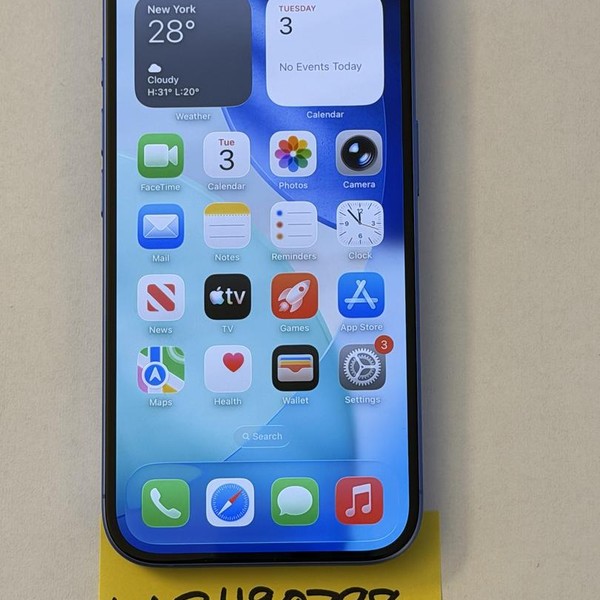 Apple iPhone 16 - Unlocked, 128 GB, Ultramarine, A3081