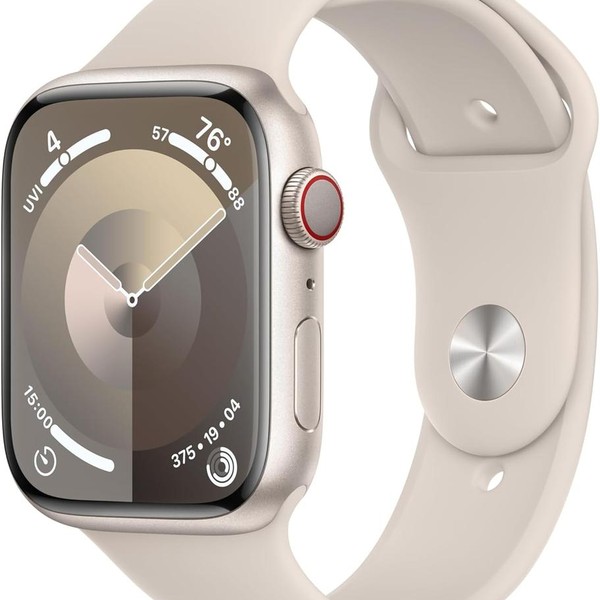 Apple Watch Series 9 45mm - Unlocked, Starlight, A2984 - Cellular, Aluminum