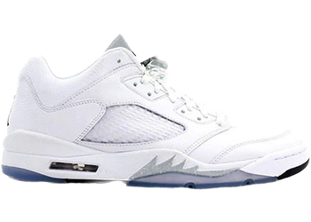 Jordan 5 Retro Low Metallic White (Women's) for sale