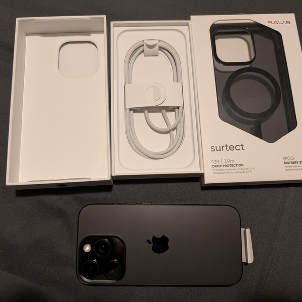 Apple iPhone 16 Pro - Unlocked, Black, 128 GB, A3083