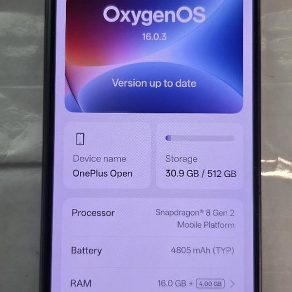 OnePlus Open - Unlocked, 512 GB, Black, 16 GB