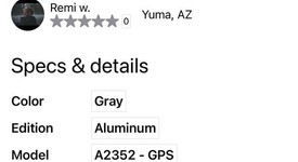 Good
													Apple Watch SE 1st Gen 44mm - Gray, A2352 - GPS, Aluminum, photo 2 of 9