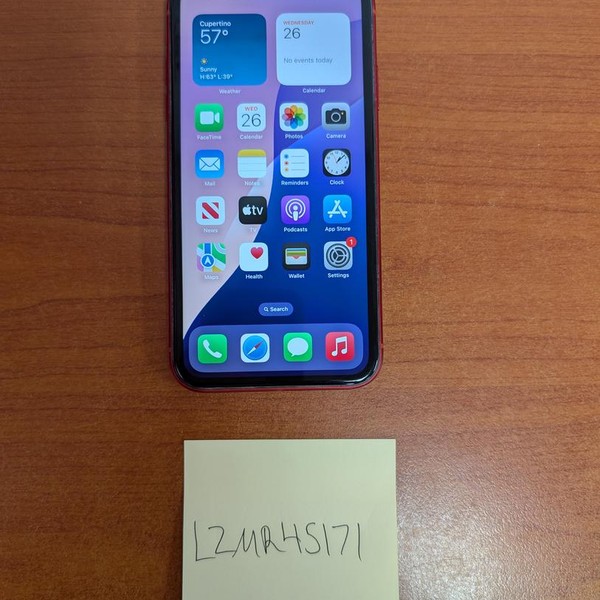 Apple iPhone Xr - Unlocked, 128 GB, Red, A1984