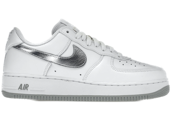 Nike Air Force 1 '07 Low Color of the Month White Metallic Silver for sale