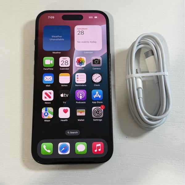 Apple iPhone 15 - Unlocked, 128 GB, Black, A2846