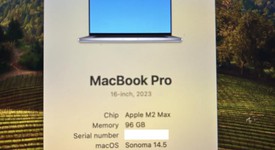 Good
													MacBook Pro 2023 - 16" - Apple M2 Max, Gray, 8 TB, 96 GB, photo 4 of 7