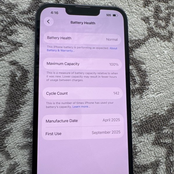Apple iPhone 16e - Boost, 128 GB, Black, A3212