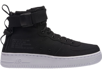 Nike SF Air Force 1 Mid Black Anthracite White (GS) for sale