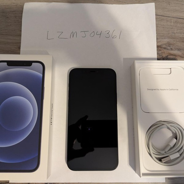 Apple iPhone 12 - Unlocked, 128 GB, Black, A2172