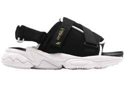 Ozweego Sandal Black White Gold for sale