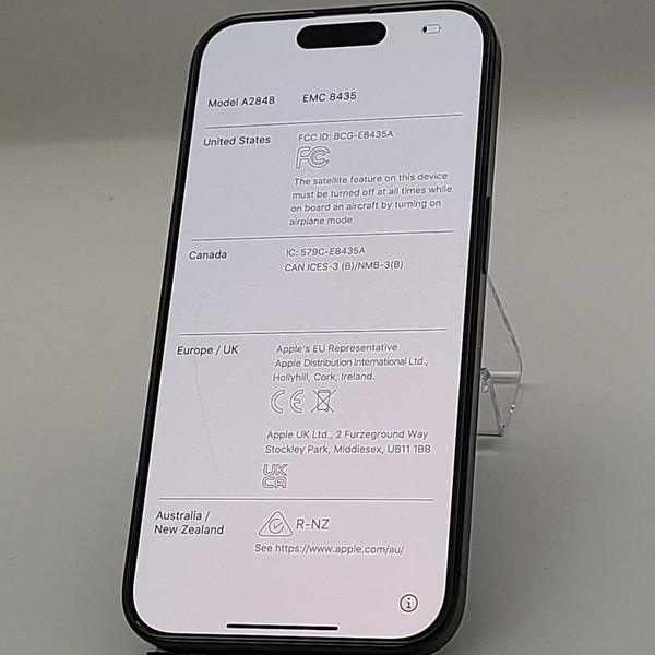 Apple iPhone 15 Pro - AT&T, 128 GB, Blue, A2848