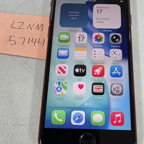 Apple iPhone SE 3rd Gen 2022 - Unlocked, 256 GB, Red, A2595