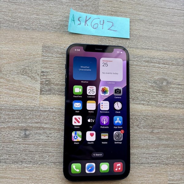 Apple iPhone 12 - Unlocked, 128 GB, Black, A2172