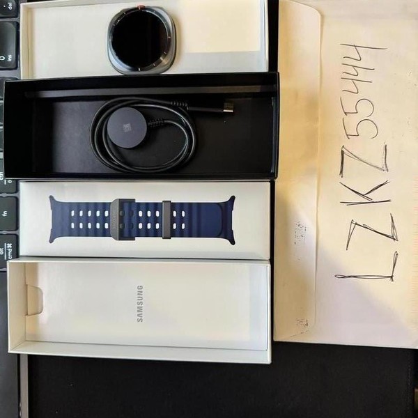 Samsung Galaxy Watch Ultra (2025) - Unlocked, Titanium Blue, SM-L705, 47mm