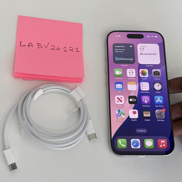 Apple iPhone 16 Pro - Unlocked, 128 GB, White, A3083