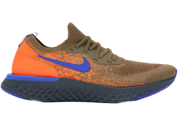 Nike Epic React Flyknit Golden Beige Racer Blue for sale