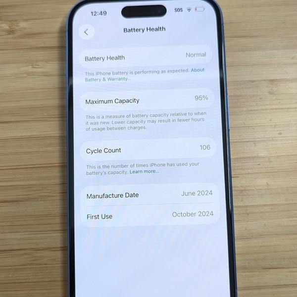 Apple iPhone 16 - AT&T, 128 GB, Ultramarine, A3081