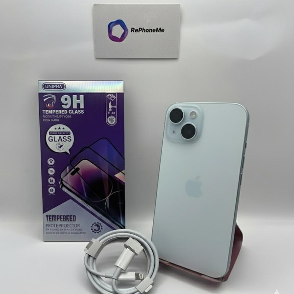 Apple iPhone 15 - Unlocked, Blue, 128 GB, A2846