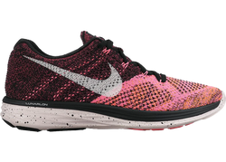 Nike Flyknit Lunar 3 Black Pink Orange (Women's) for sale