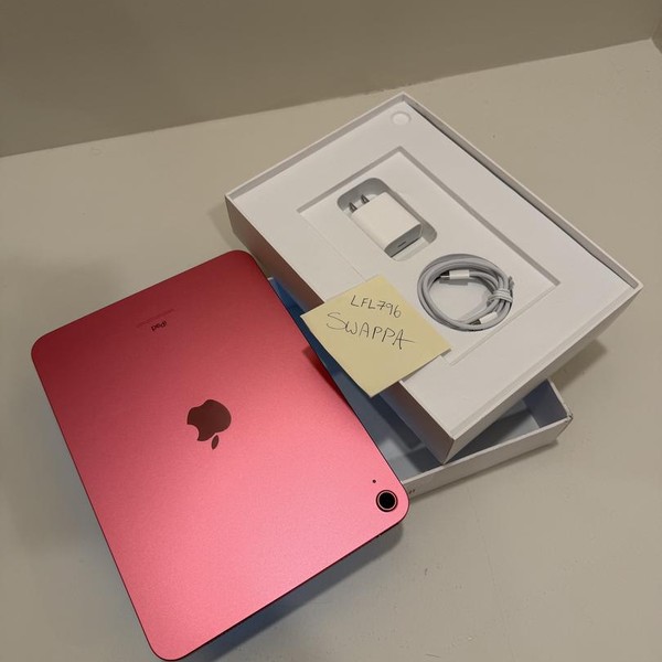 Apple iPad 10th Gen - Wi-Fi, 256 GB, Pink, A2696