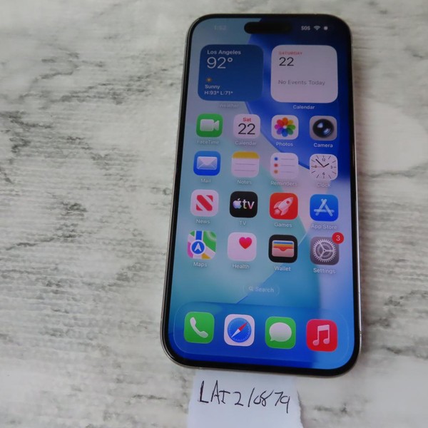 Apple iPhone 15 Pro - Unlocked, 128 GB, White, A2848