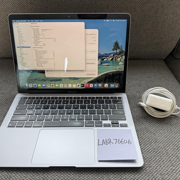 MacBook Air 2020 - 13 inch - 512 GB, Gray, 16 GB, Apple M1