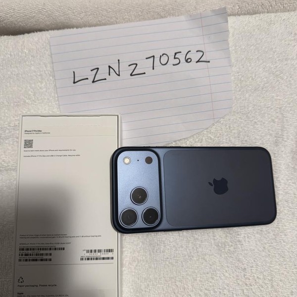 Apple iPhone 17 Pro Max - Unlocked, 512 GB, Deep Blue, A3257