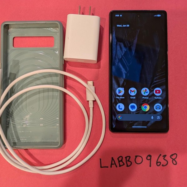 Google Pixel 7a - Unlocked, 128 GB, Charcoal, 8 GB, GWKK3